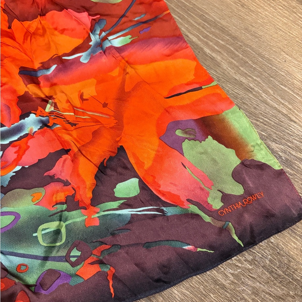 Cynthia Rowley Multicolor Abstract Scarf